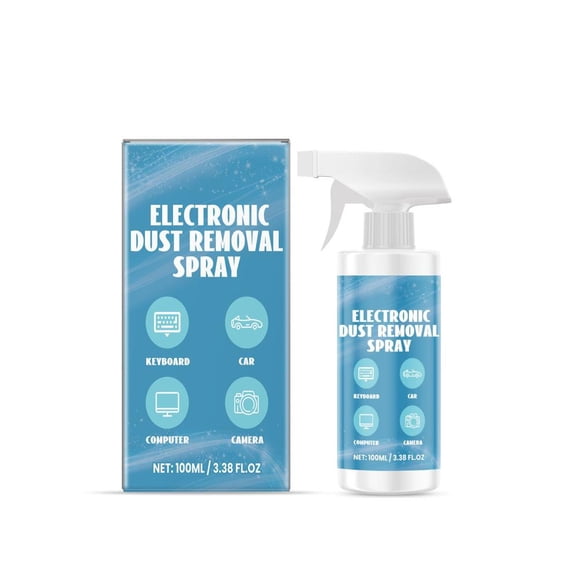 Keyboard Cleaner Spray with Air Duster, 100ml Multi-Purpose Dust Remover for Computers, Laptops, and Electronic Devices
