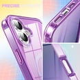 thumbnail image 6 of for 16 Plus Case , [Compatible with Magsafe] Built-in Screen Protector Shockproof Dustproof Clear Anti-Scratch Folio Flip Phone Case for 16 Plus, Darkpurple, 6 of 6