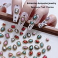 thumbnail image 3 of Colgantes para uñas SIXAOAZZ, metal turquesa, vaquero occidental, 50 unidades, 3 of 8
