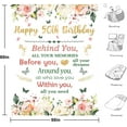 thumbnail image 4 of 50 Birthday Gifts for Women, 50th Birthday Blanket with Gift Box, 50th Birthday Decorations Gift Ideas for Her, 50 Year Old Gifts for Women Turning 50 and Fabulous, 4 of 5