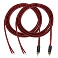 thumbnail image 1 of Uxcell 2 Pcs Cable RCA Baño de Oro, 9.8ft (3 Metros) Cable RCA a Extremo Abierto de Cable Desnudo de Audio, Cable de Extensión RCA para Guitarra, Altavoces, Equipos de Audio, 1 of 6