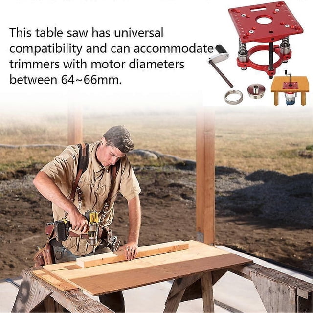 Precision Lift Woodworking Router Engraving Table Insert Plate Base Tools 70mm