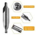 thumbnail image 3 of Electric Tool Carbon Steel, Electrician Tools Electrical Tools, 6Pcs Center Drill(Silver One Size), 3 of 8