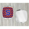 thumbnail image 4 of Letter S Chevron Orange and Blue Compact Mirror CJ1044-SSCM, 4 of 4