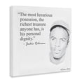 thumbnail image 2 of Stupell Industries Eclectic Personal Dignity Jackie Robinson Quote Black and White Canvas Art, 17 x 17, by Penny Lane Publishing, 2 of 7