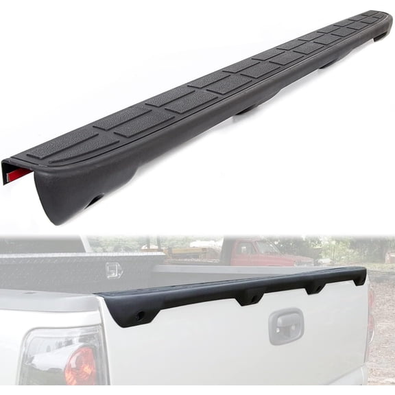 Tailgate Spoiler Cover Compatible with 1999-2007 Replacement for 15932249 GM1909101 Molding Top Protector Textured Black