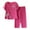 Watermelon Red, variant on Jsaierl Linen Sets for Women 2 Piece Ladies Summer Pullover Printing Casual Suit