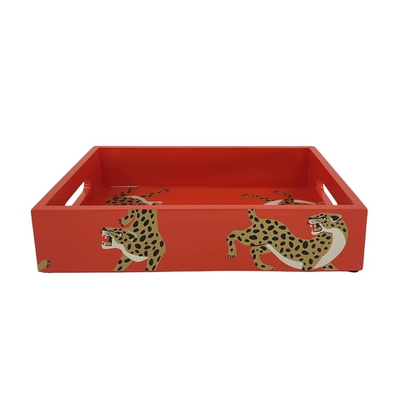Ashland Jungle Cat Decorative Tray , Spring Home Decor