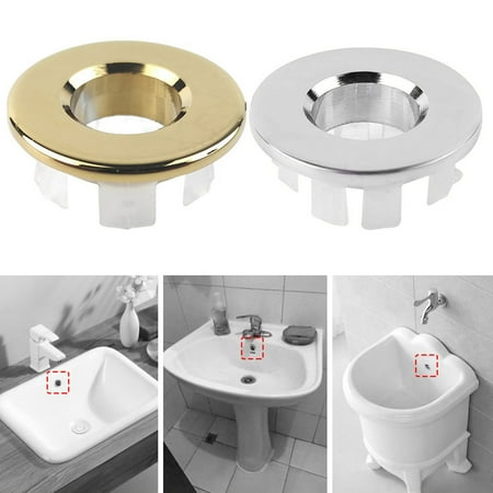 

Fairnull Anti-aging Overflow Cover Electroplated Surface Compact Professional Overflow Hole Cover for Bathroom