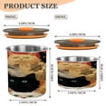 thumbnail image 3 of Food Storage Can - Keep Coffee Tea Flour & More Fresh - Ideal for Cereal Nuts & Pet Food A Group Of Oil-painted Cats900ml, 3 of 9