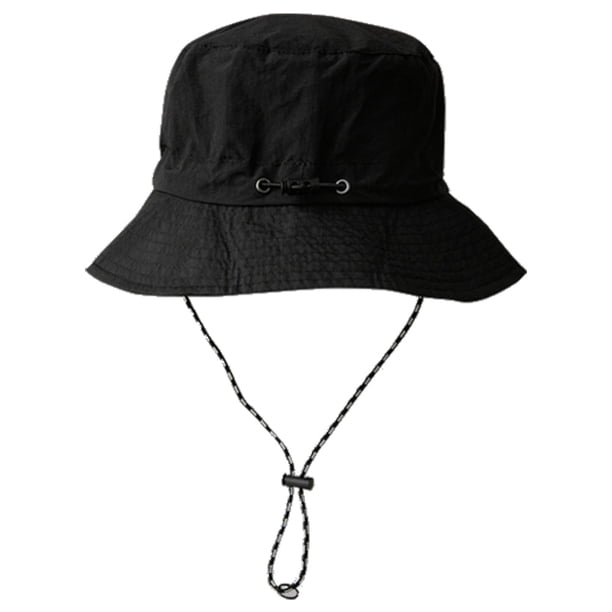 Sombrero de pescador plegable de ala ancha, gorra de verano con cordón, para pesca y viajes a la playa