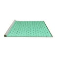 thumbnail image 2 of Ahgly Company Machine Washable Indoor Rectangle Solid Turquoise Blue Modern Area Rugs, 5' x 8', 2 of 4