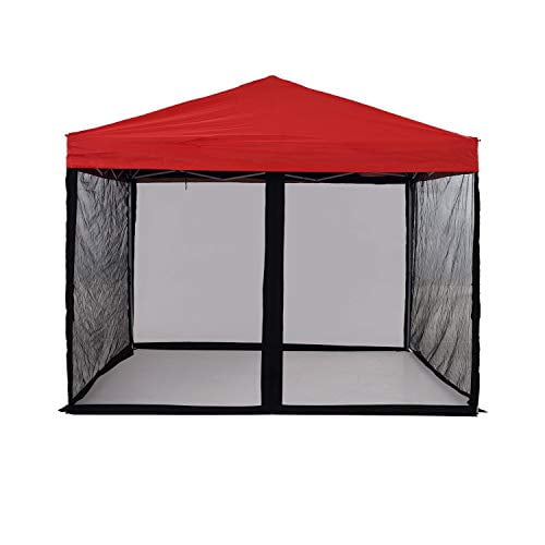 PCAFRS Mosquito Net with Zipper for Outdoor Camping Mosquito Net DIY Canopy Screen Wall Outdoor Mosquito Net for 10 x 10' Patio Gazebo and Tent (Only Mosquito Net Outdoor Tent Not Including)