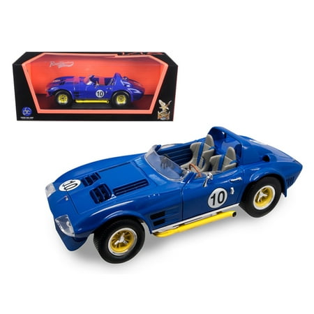 1964 Chevrolet Corvette - 1964 Chevrolet Corvette Grand Sport Roadster #10 Dark Blue 1/18 Diecast Model Car by Road Signature