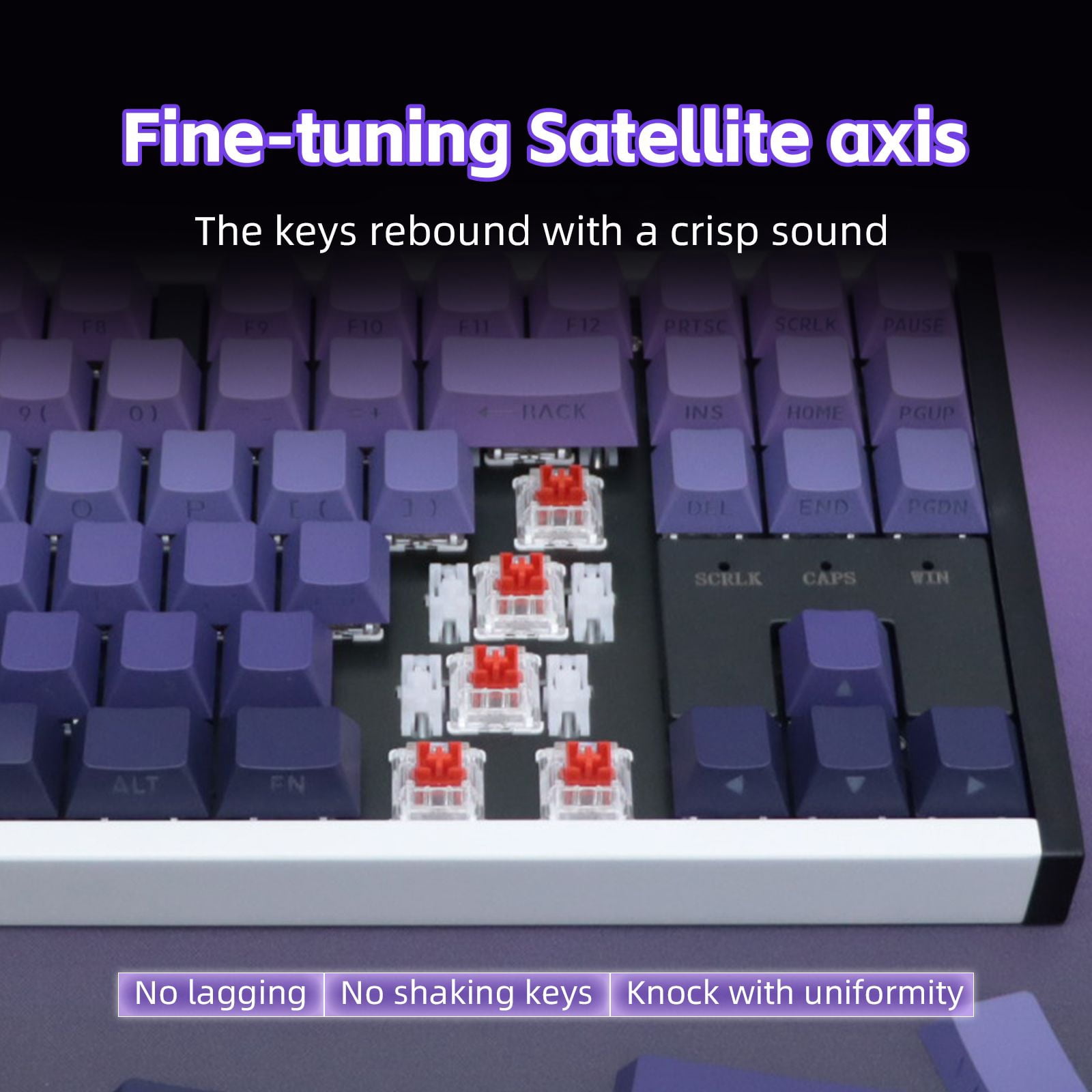 87 Keys Aluminum Mechanical Gaming Keyboard, 0.005 Precision 0.001 Low Latency, 5-Side Dye-Sub Keycaps, 17 ARGB Modes Support Win Mac VIA Customization