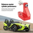 thumbnail image 3 of Chrome Master Cylinder Brace Billet Aluminum Red Master Cylinder Support Bracket Replacement for  Slingshots, 3 of 7