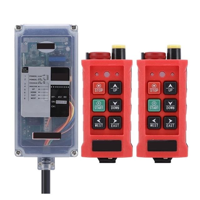 12-24V4 Buttons Single Speed Industrial Wireless Radio Crane Remote Control Switches Winches Hoist Track Crane Lift Control ,Stability