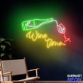 thumbnail image 2 of Handmadetneonsign Wine Time Neon Sign For Wall Decor, Wine Glass Neon Light, Bar Wall Decor 134489, 2 of 5