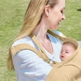 thumbnail image 3 of Nursing Cover for Baby Breastfeeding,Breathable Cover with Rigid Hoop for Mother Nursing Apron, Multi-use Adjustable Privacy Nursing Apron Cover,Include Two Baby Bibs,khaki, 3 of 7
