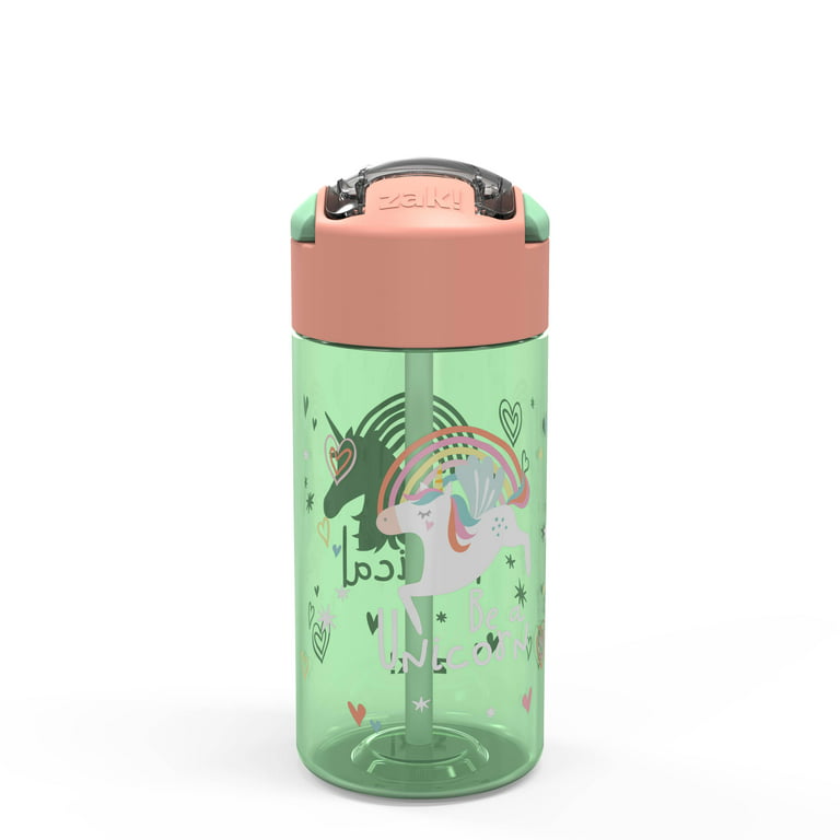 Zak Designs Durable Plastic Bottle Set - Rainbow/unicorn - 12oz/2pk : Target