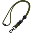 thumbnail image 3 of 2 Pack of 23 inch Durable Round Cord Heavy Duty Lanyard with Safety Breakaway Buckle, Detachable Buckle and Metal Hook for ID Card Badge Holder and Keys - Black and Army Green, 3 of 7