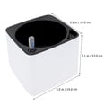 thumbnail image 2 of HOOWIFFY 1 Set Flower Pot Outdoor Hanging Flowerpot White Iron Automatic Water Absorption, 2 of 6