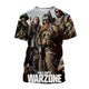 thumbnail image 3 of Juegos de disparos populares, moda de verano, patrones de diseño creativo, impresión 3D, camiseta personalizada estimulante a la moda, 3 of 4