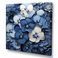thumbnail image 2 of Designart "Pansies In Shades Of Blue And Grey I" Pansies Canvas Art Print, 2 of 7