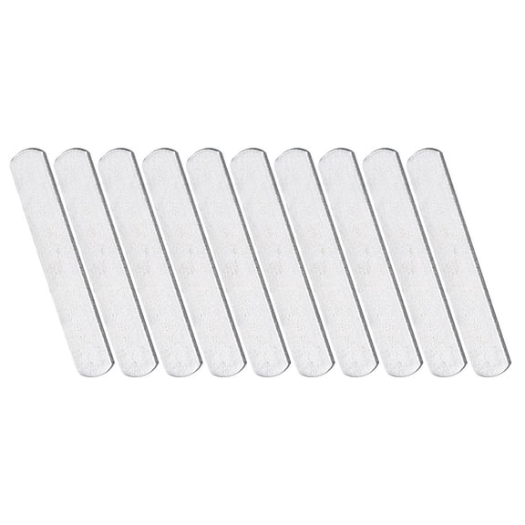 WASHWEPE 10Pcs Plated Silver Weighted Steel Plates for Exercise Weight Bearing and Bodybuilding Training