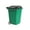 Green, variant on Mini Desktop Trash Can, Roller Novelty Push Cart Design Flip Lid Mini Storage for Office Desk Coffee Table Sundries Bin Blue