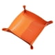 thumbnail image 1 of Bandeja de valet PU cuero moda Retro plegable decoración del hogar organizador espacio 25.5x25.5cm naranja jinwen Bandeja de valet plegable, 1 of 8