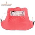 thumbnail image 5 of Reading Pillow, Petite Back Pillow, Backrest Pillows for Bed with Arms, Shredded Memory Foam Back Pillows for Sitting in Bed, Small Back Support Pillow for Kids & Teens, Coral Pink, 5 of 6