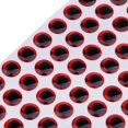 thumbnail image 3 of 100x señuelos de pesca Ojos holográficos Cola Accesorios de pesca con mosca rojo 8 mm Ojos del señuelo de la pesca, 3 of 8