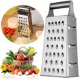 thumbnail image 4 of Boîte à Râpes 4 Côtés, Râpe Carrée en Acier Inoxydable compatible avec Cuisine Légumes fruits Fromage, 4 of 5