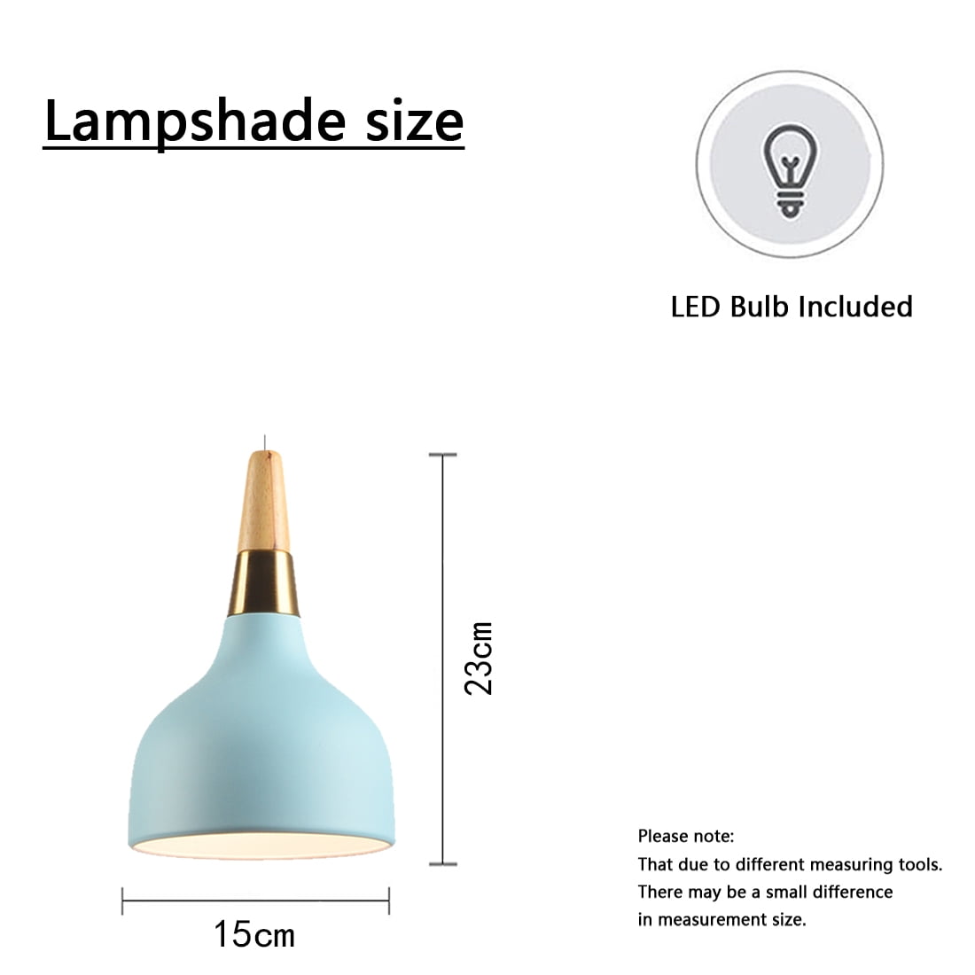 JLOWCO Plug in Pendant Light Modern Hanging Lights with Plug in Cord Bedroom Farmhouse Light Fixtures Kitchen Vintage Ceiling Light Fixtures Blue (LED Bulb Include)