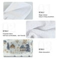 thumbnail image 2 of Yayeee Kitchen Hanging Hand Towels Set of 2 with Loop Bathroom Absorbent Tie Towel, Light Blue Mountain, 2 of 7