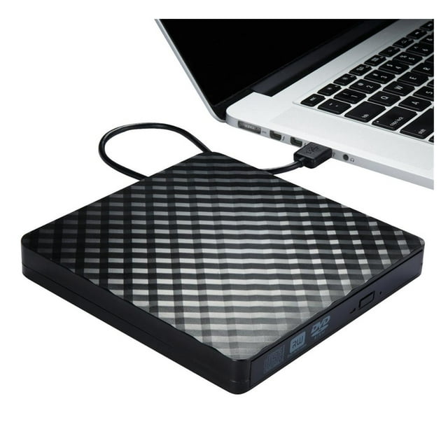 External USB3.0 DVD RW CD Writer Slim Optical Drive Burner Reader Player Tray Type Portable For PC Laptop ,Easy to Install