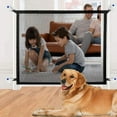 thumbnail image 1 of Puerta de seguridad para mascotas, puerta de malla para perros, puerta mágica para perros, puertas de seguridad plegables portátiles para niños, se instala en cualquier lugar, valla de seguridad, 1 of 6