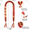 thumbnail image 2 of Graduation Ribbon Leis 2025 Class of 2025 Graduation Decor Gift Graduates Senior for Him Her Congrats Grad (Gold & burgundy), 2 of 7