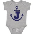 thumbnail image 3 of Inktastic Monogram J Nautical Anchor Boys or Girls Baby Bodysuit, 3 of 5