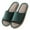 Dark Green, variant on Daznico Unisex Linen Slippers - Summer Thick Sole Non- Indoor House Shoes, Breathable Comfort for Men & Women,Color:Brown,Size:5.5