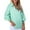 Green, variant on Women's Button Down Shirt Women 2025 Striped Smocked Cuffed Shirts Long Sleeve Collared Blouse Tops With Pocket