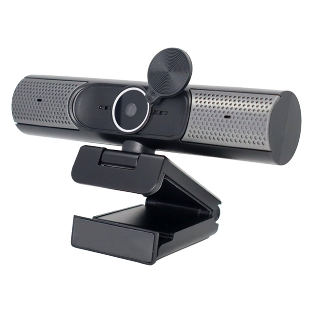 Web Cam USB Caméra Web 4K Mise au Point Automatique Haut-Parleur HiFi Réduction de Bruit Micro PC Caméra pour Bureau Ordinateur Portable Vidéo Chat, 1 * Cam, Noir