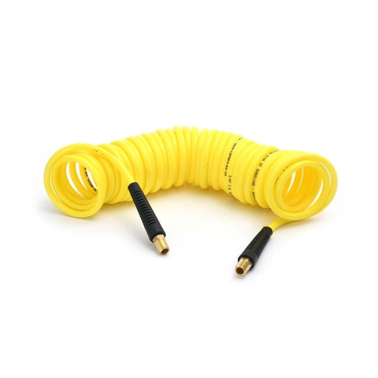 HAZET 9040-7 Spiral Air Hose - 7.2ft Polyurethane, 1/4" Threads, 10 Bar Pressure, Highly Flexible