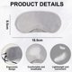 thumbnail image 3 of Antifaz para dormir de poliéster con antifaz de poliéster ajustable, regalo suave para aviación, 3 of 5
