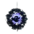 thumbnail image 1 of Corona de Halloween decorativa con luces LED BLESIY 36 cm, 1 of 8