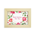 thumbnail image 1 of Roses Rouges Modèle de Buisson Fleurs Bureau Décorer Cadre Photo Image Art Peinture 5 X 7 Pouces, 1 of 3