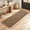 Black & Khaki-2' X 6' (Runner), variant on Waffle Runner Rug Bathroom Long Boho Bath Mat 72x24 Black & Khaki