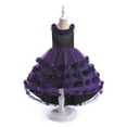 thumbnail image 5 of Landzoo Halloween Toddler Girls Dress Floral Print Sleeveless Crew Neck Comfortable Dresses For Girls Size 3-4 Years, 5 of 9