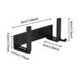 thumbnail image 2 of Ainf No Drill Router Shelf Steel Wall Mount WiFi Stand Adjustable Modem Rack Strong Hook Internet Organiser Broadband Holder(A Black), 2 of 3
